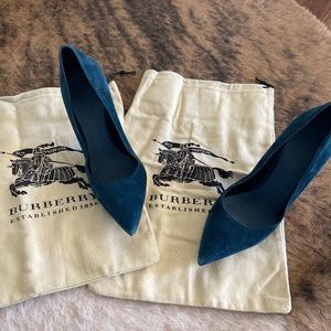 Burberry suede heels